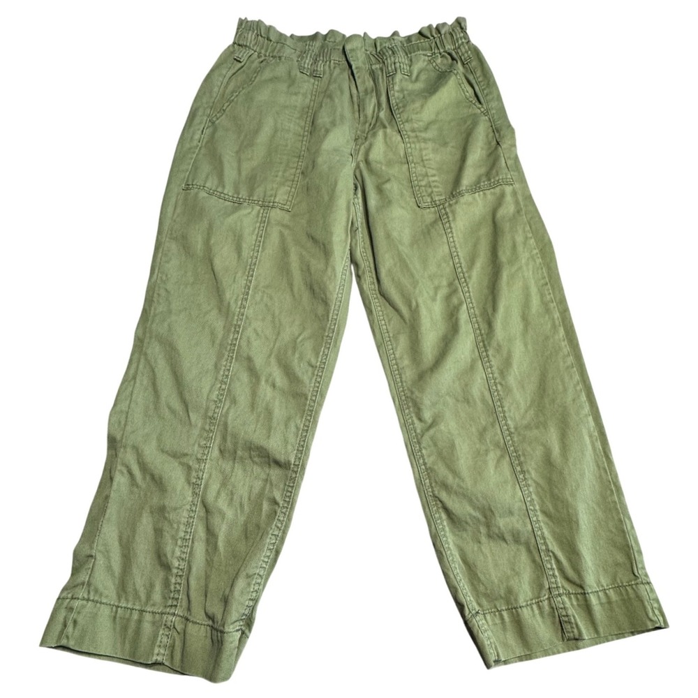 Kensie Jeans The Ella Pants‎ Womens 8/29 High Rise Straight Utility Olive Green